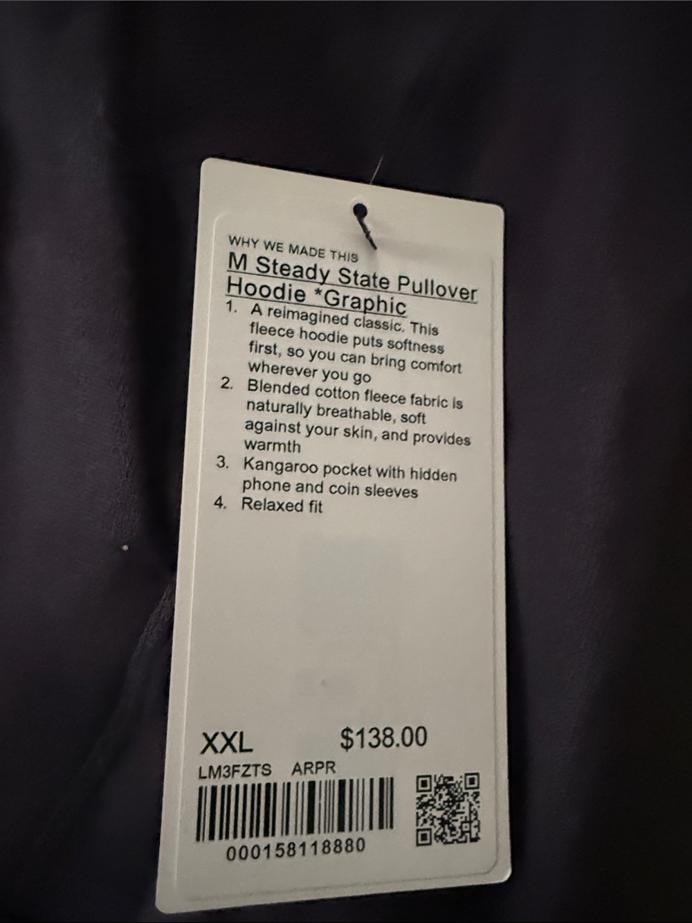 NWT lululemon athletica Black Graphic Hoodie - Picture 3 of 6